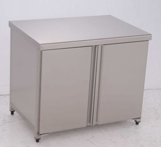 Cupboard-Table with Hinged Doors, without Wall-side Panel