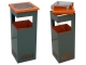 Dustbin and ashtray